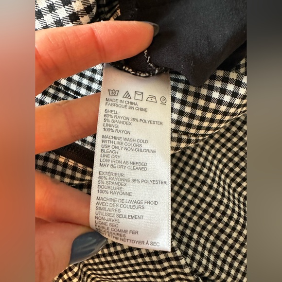 Urban Outfitters Black & White Checkered Pants - Picture 3 of 8